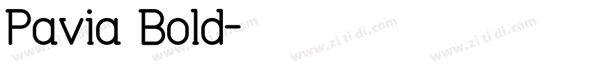 Pavia Bold字体转换